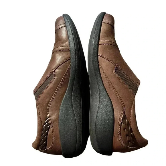 Aetrex Karina monk strap brown leather slip in with strap size women’s size 9.5 - Picture 6 of 11